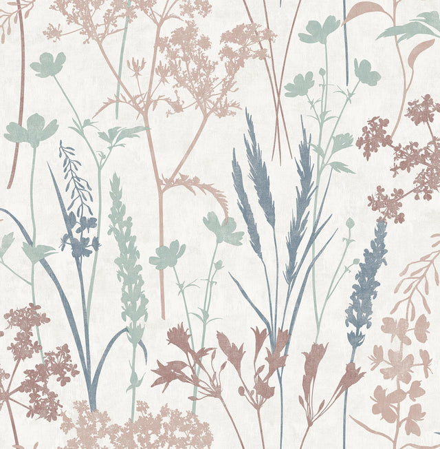 York Nanette Pastel Botanical Wallpaper
