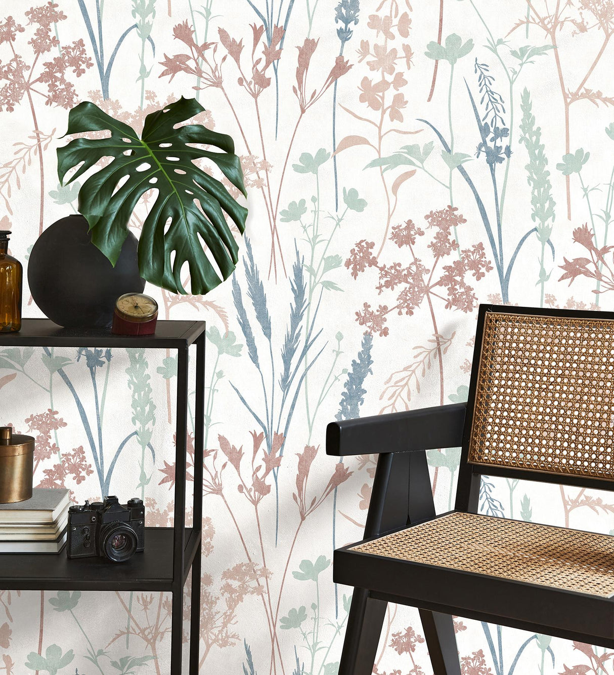 York Nanette Pastel Botanical Wallpaper