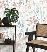 York Nanette Pastel Botanical Wallpaper