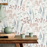 York Nanette Pastel Botanical Wallpaper