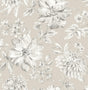 York Gabriela Champagne Floral Wallpaper