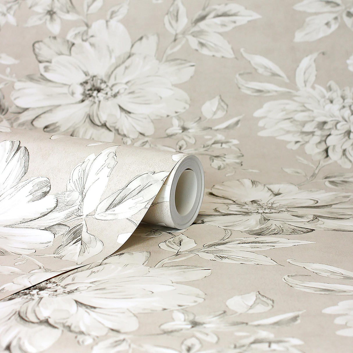 York Gabriela Champagne Floral Wallpaper