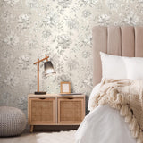 York Gabriela Champagne Floral Wallpaper