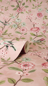 York Elspeth Pink Floral Trail Wallpaper