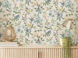 York Elspeth Light Yellow Floral Trail Wallpaper