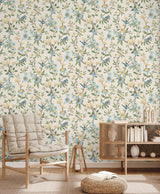 York Elspeth Light Yellow Floral Trail Wallpaper