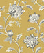 York Juliette Mustard Jacobean Wallpaper