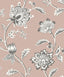 York Juliette Light Pink Jacobean Wallpaper