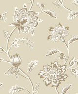 York Juliette Light Yellow Jacobean Wallpaper
