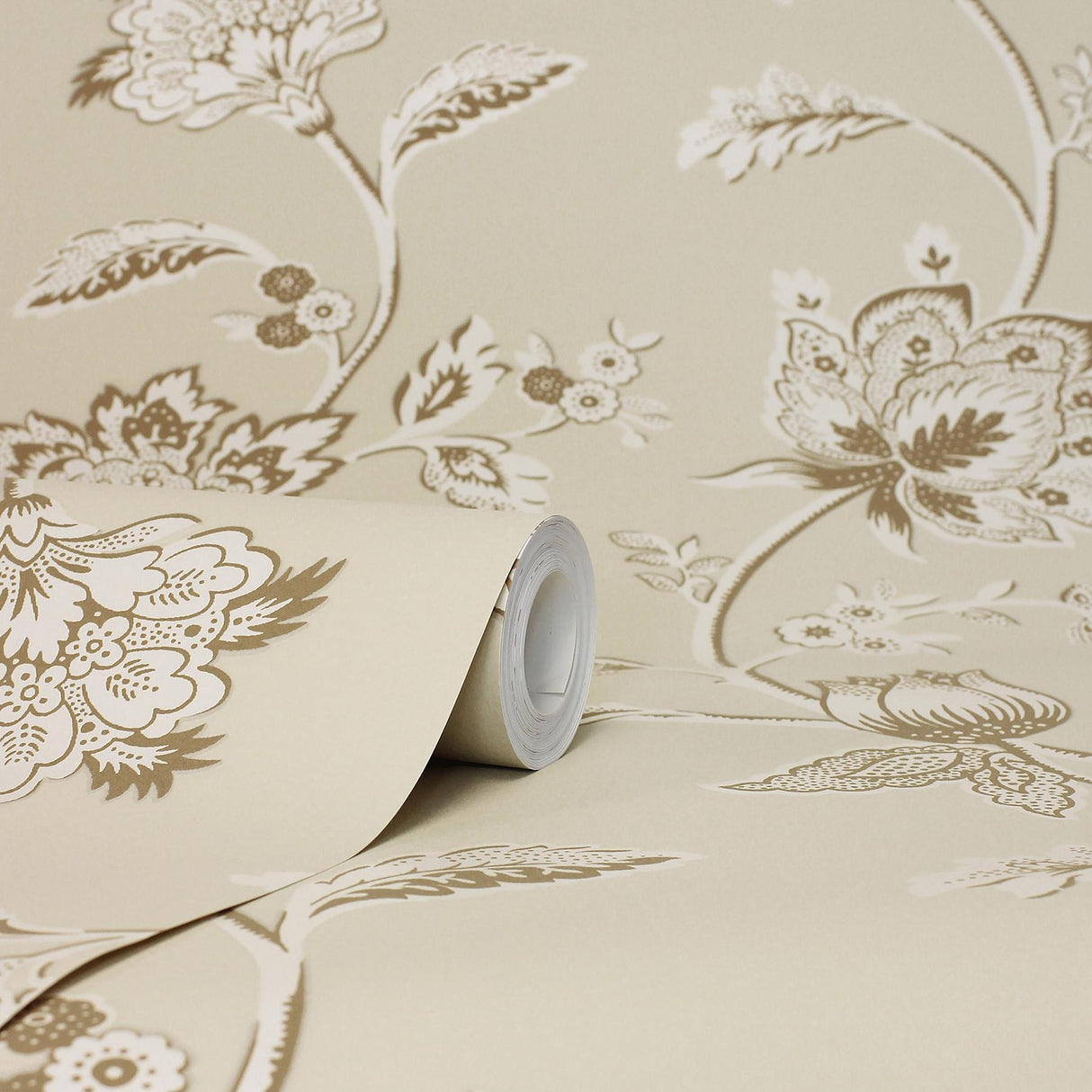 York Juliette Light Yellow Jacobean Wallpaper