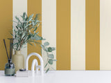 York Tavish Mustard Stripe Wallpaper