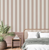 York Tavish Light Pink Stripe Wallpaper