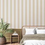 York Tavish Light Yellow Stripe Wallpaper