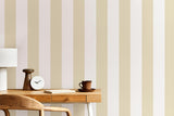York Tavish Light Yellow Stripe Wallpaper
