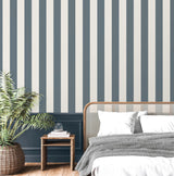 York Tavish Blue Stripe Wallpaper