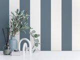 York Tavish Blue Stripe Wallpaper