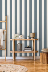 York Tavish Blue Stripe Wallpaper