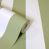 York Tavish Sage Stripe Wallpaper