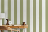 York Tavish Sage Stripe Wallpaper