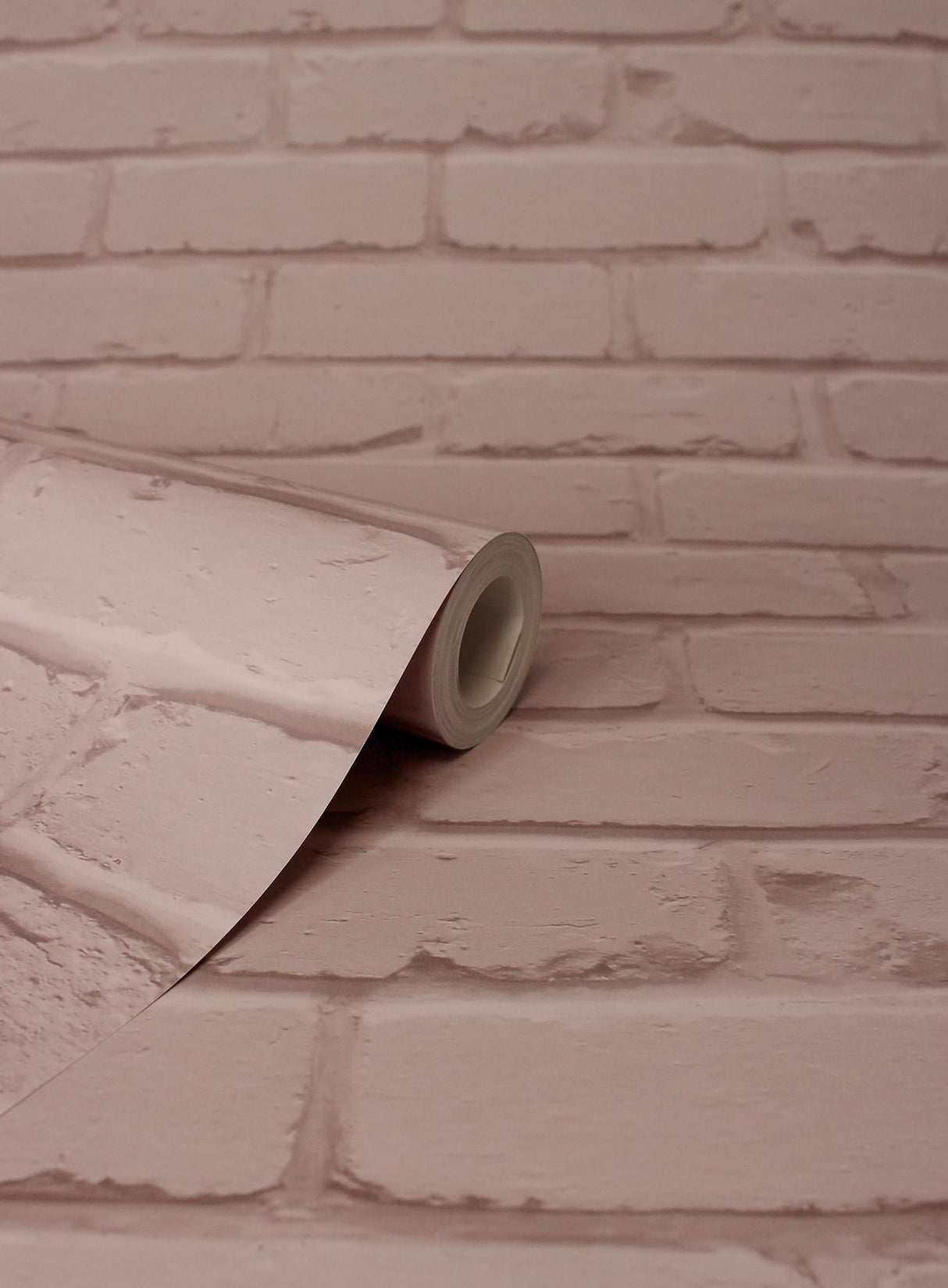 York Alpin Pink Painted Brick Wallpaper