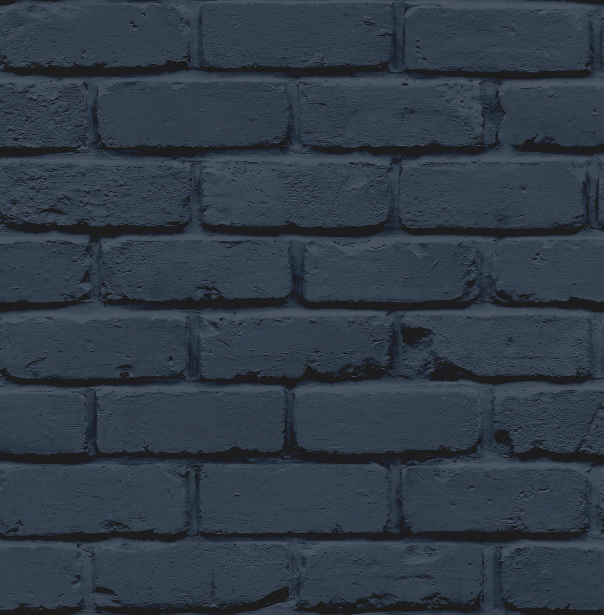 York Alpin Navy Painted Brick Wallpaper