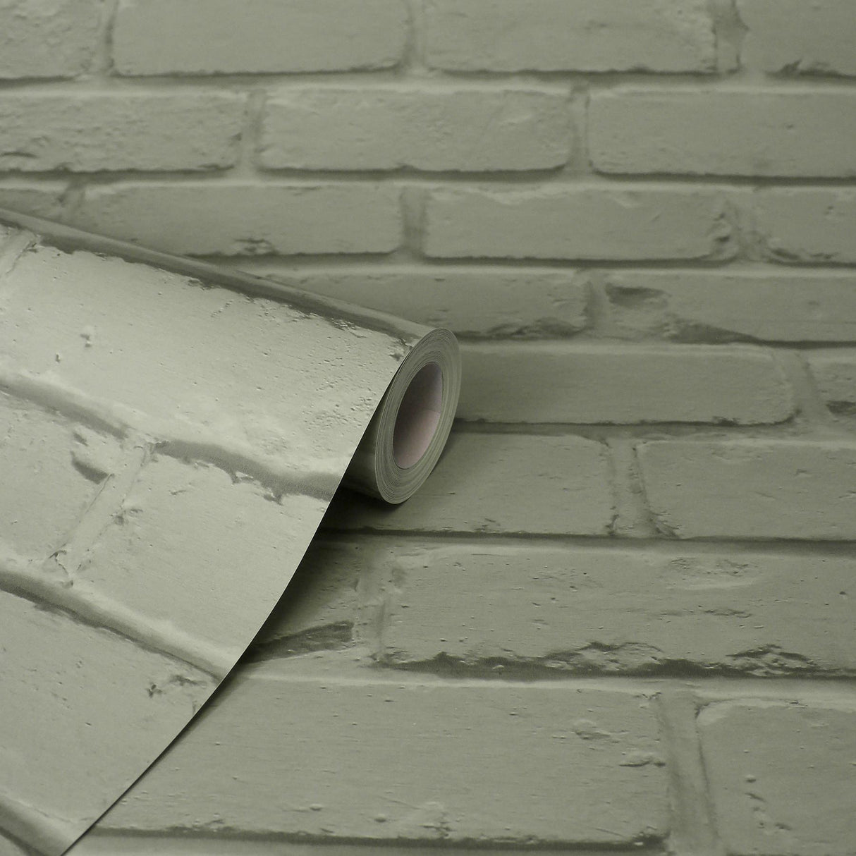 York Alpin Sage Painted Brick Wallpaper