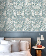 York Fae Sky Blue Woodland Wallpaper