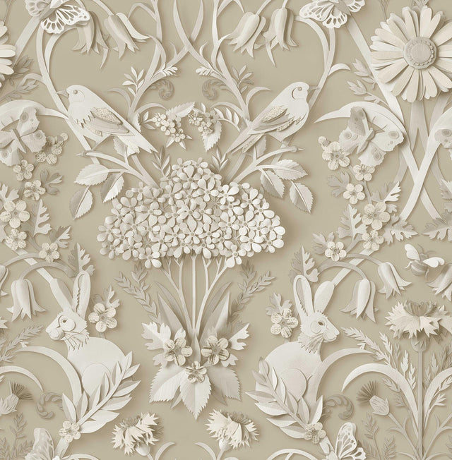 York Fae Neutral Woodland Wallpaper