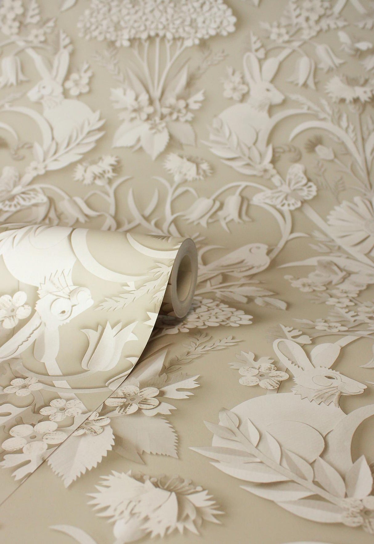 York Fae Neutral Woodland Wallpaper