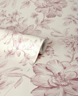 York Gabriela Pink Floral Wallpaper