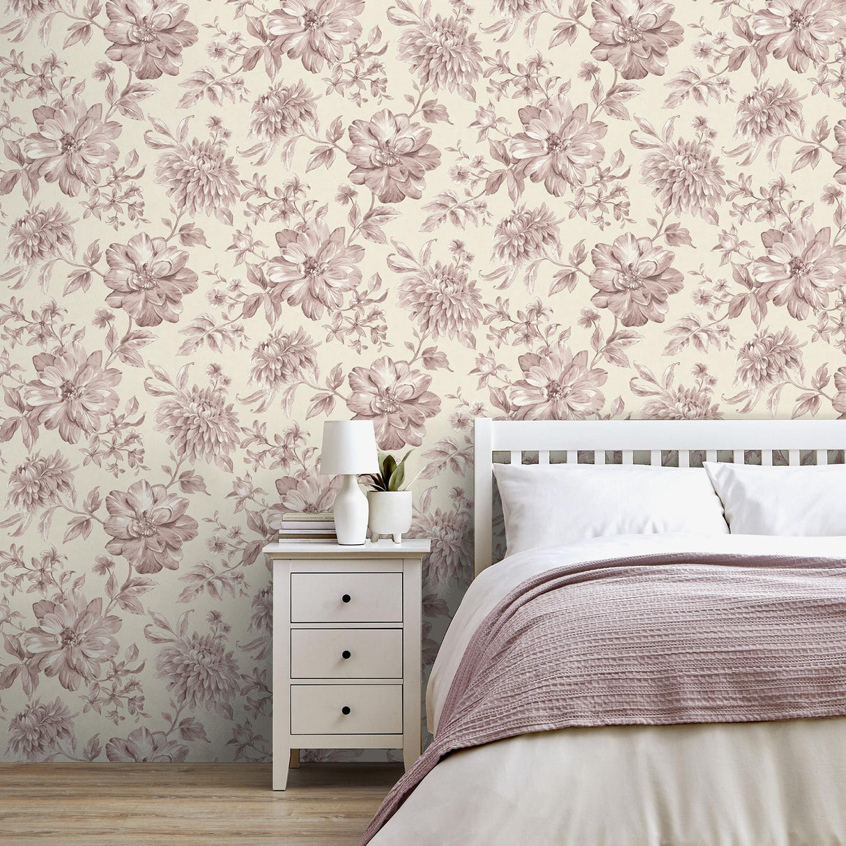 York Gabriela Pink Floral Wallpaper