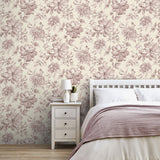York Gabriela Pink Floral Wallpaper
