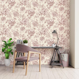 York Gabriela Pink Floral Wallpaper