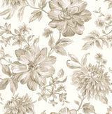 York Gabriela Neutral Floral Wallpaper