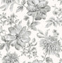 York Gabriela Grey Floral Wallpaper