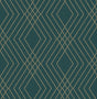 York Shard Evergreen Trellis Wallpaper