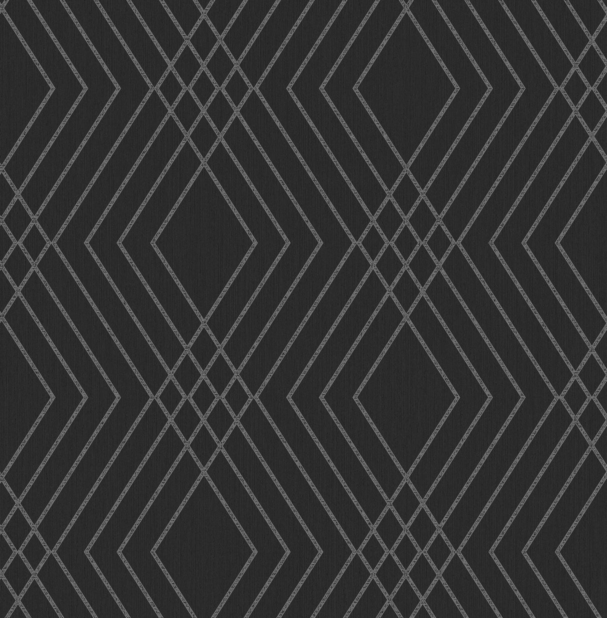 York Shard Black Trellis Wallpaper