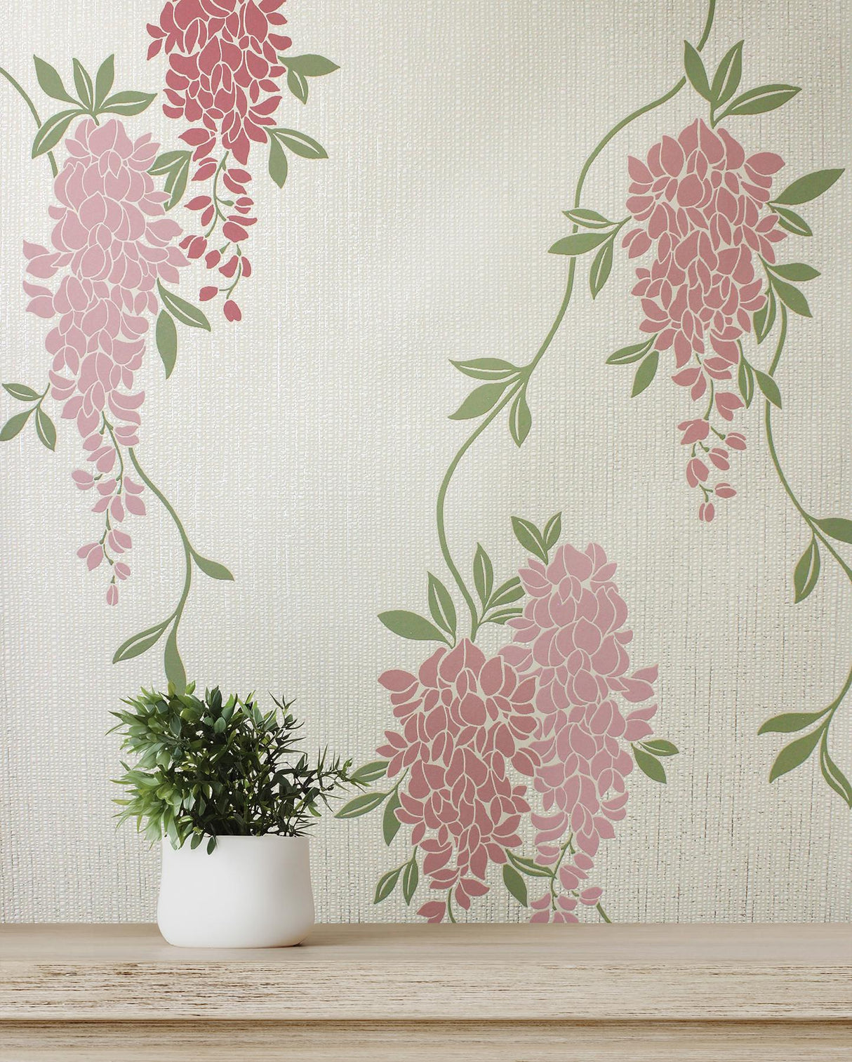 York Aisla Pink Wisteria Wallpaper