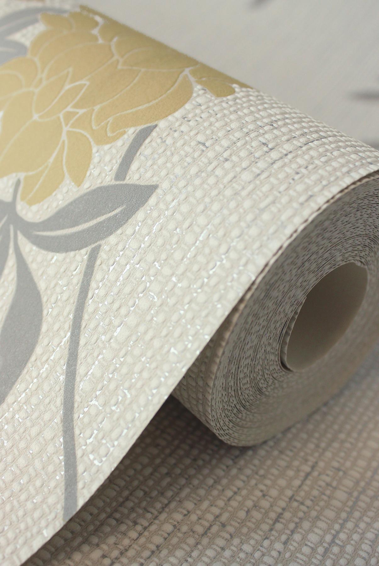 York Aisla Yellow Wisteria Wallpaper