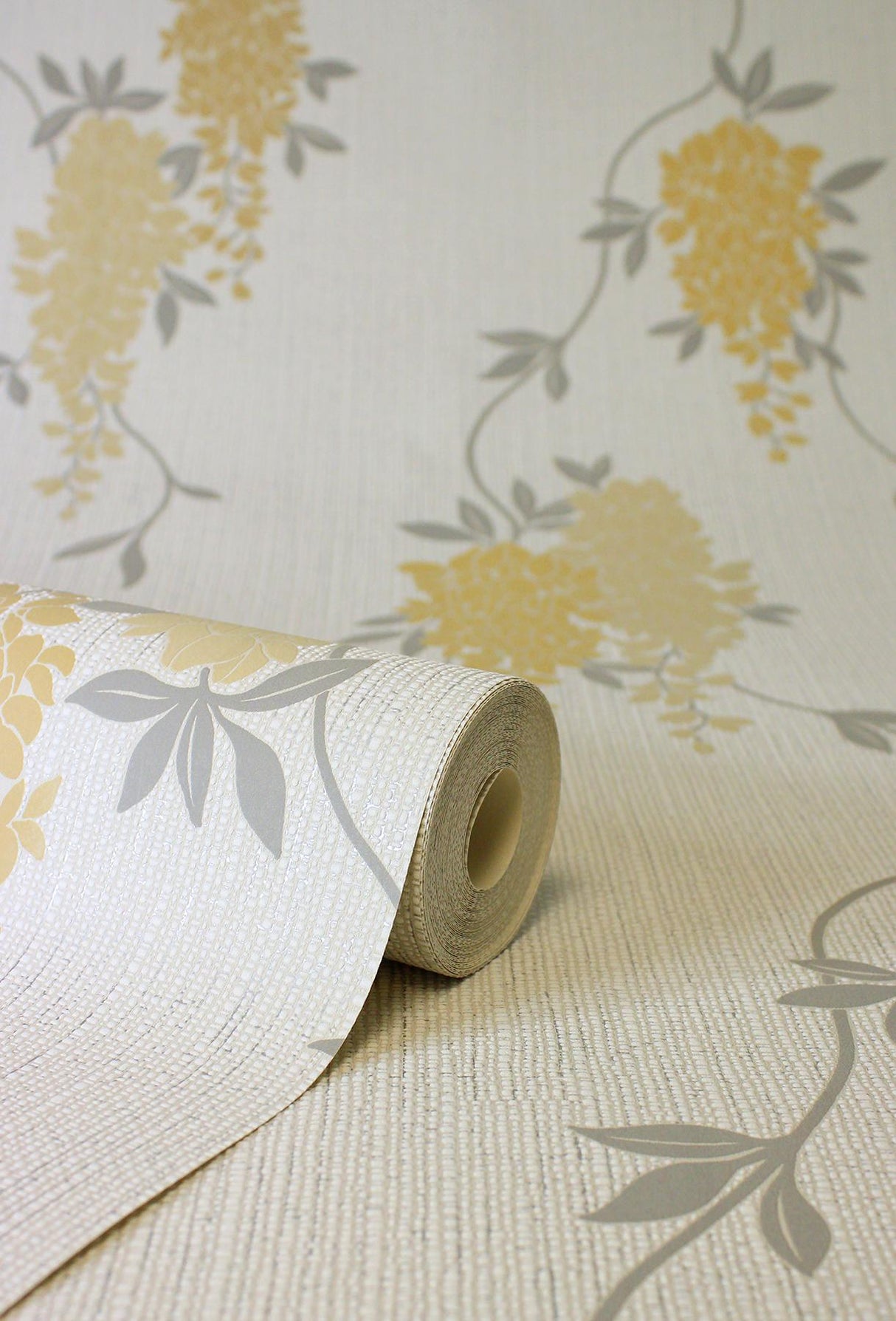 York Aisla Yellow Wisteria Wallpaper