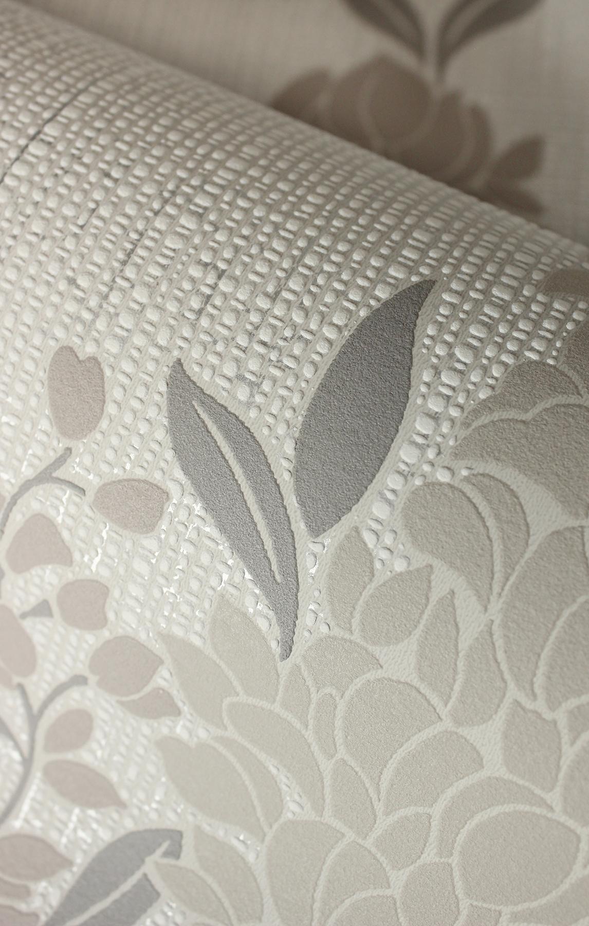 York Aisla Neutral Wisteria Wallpaper