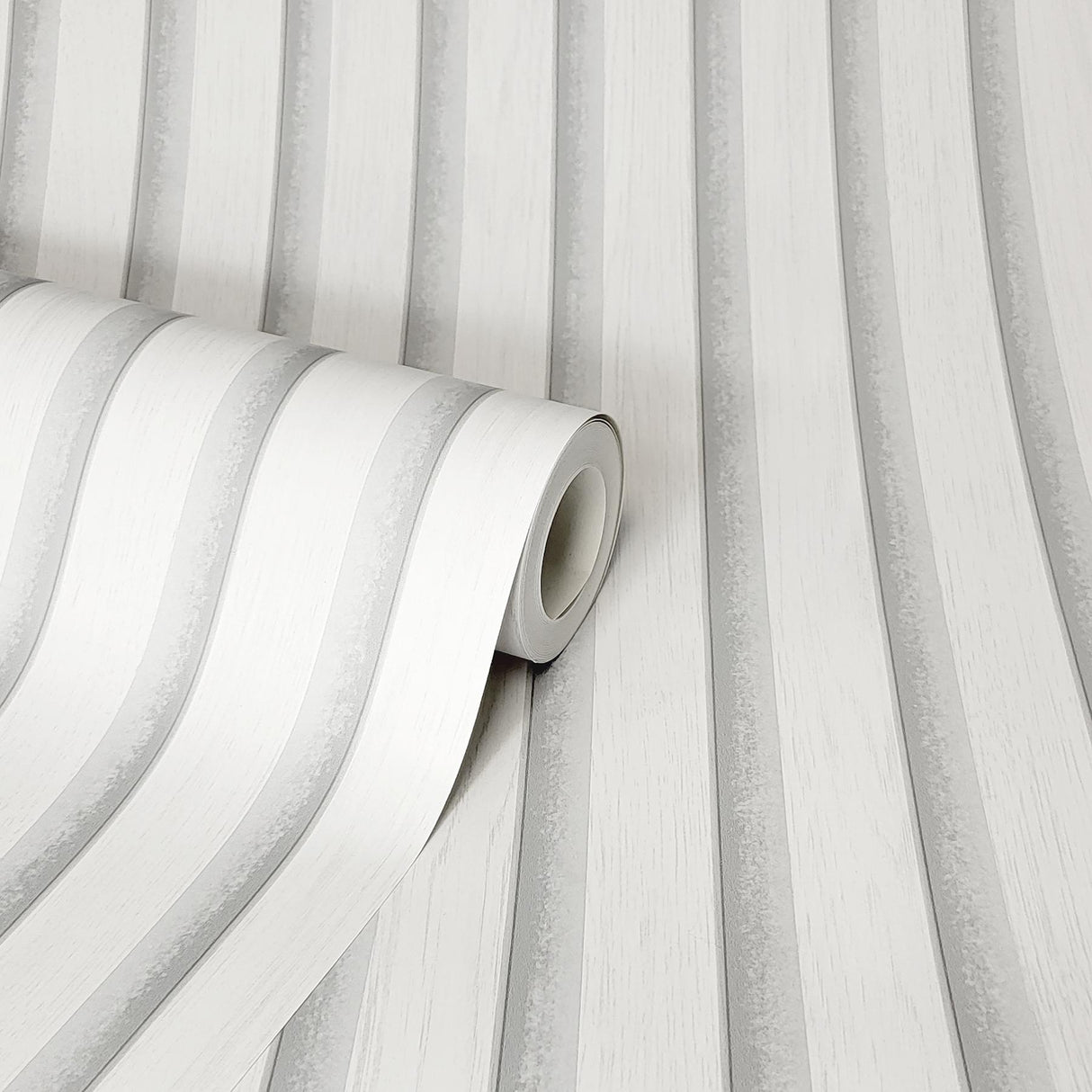 York Millard White Wood Slats Wallpaper