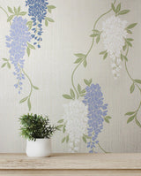 York Aisla Blue Wisteria Wallpaper