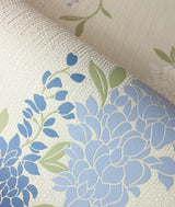 York Aisla Blue Wisteria Wallpaper