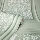 York Edwina Sage Woodland Panel Wallpaper
