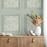 York Edwina Sage Woodland Panel Wallpaper