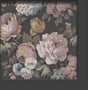 York Arlene Black Floral Panel Wallpaper