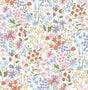 York Zena Multicolor Berries & Blooms Wallpaper