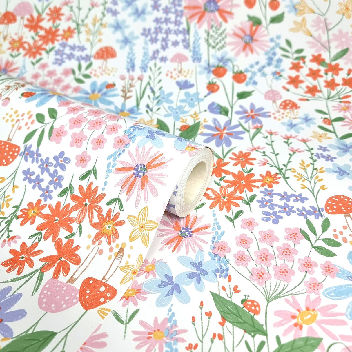 York Zena Multicolor Berries & Blooms Wallpaper