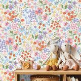 York Zena Multicolor Berries & Blooms Wallpaper